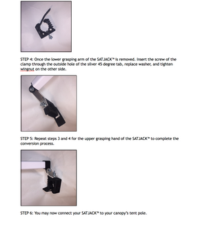 NEW!! No Slip Grips™ (Converters for hexagon, round, or 2.25"+ width canopy tent poles)